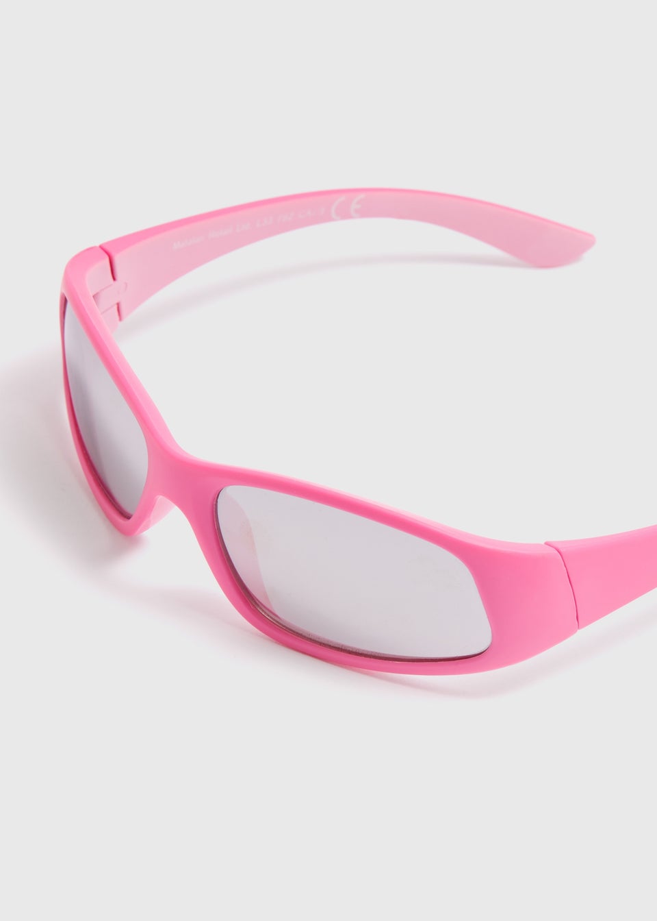 Girls Pink Sports Wrap Sunglasses