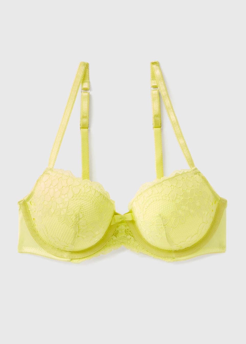 Lime Lace Detail Bra
