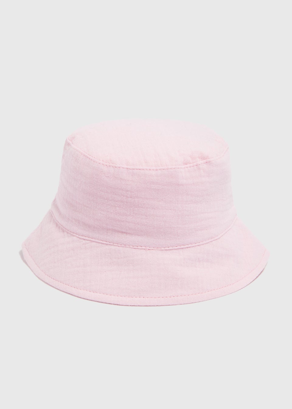 Baby Pink Crinkle Bucket Hat (Newborn-24mths)