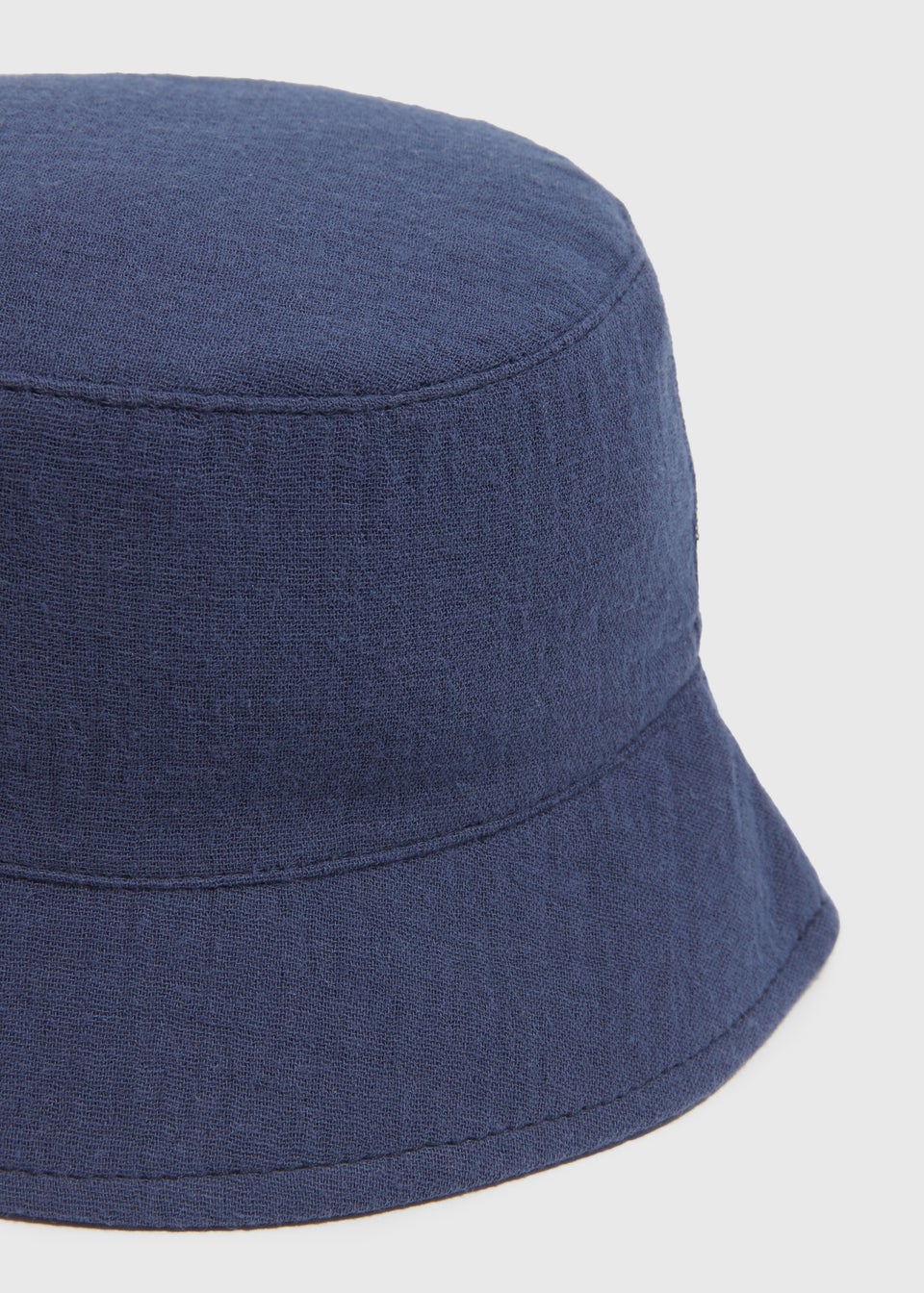 Baby Navy Crinkle Bucket Hat (Newborn-24mths)