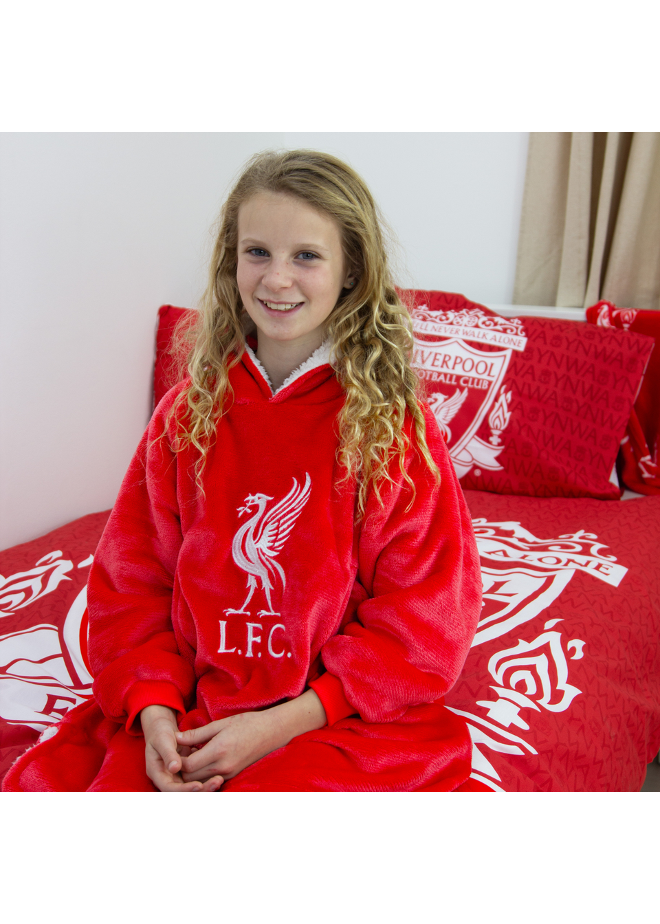 HUGZEE Liverpool FC Redout Wearable Hooded Throw