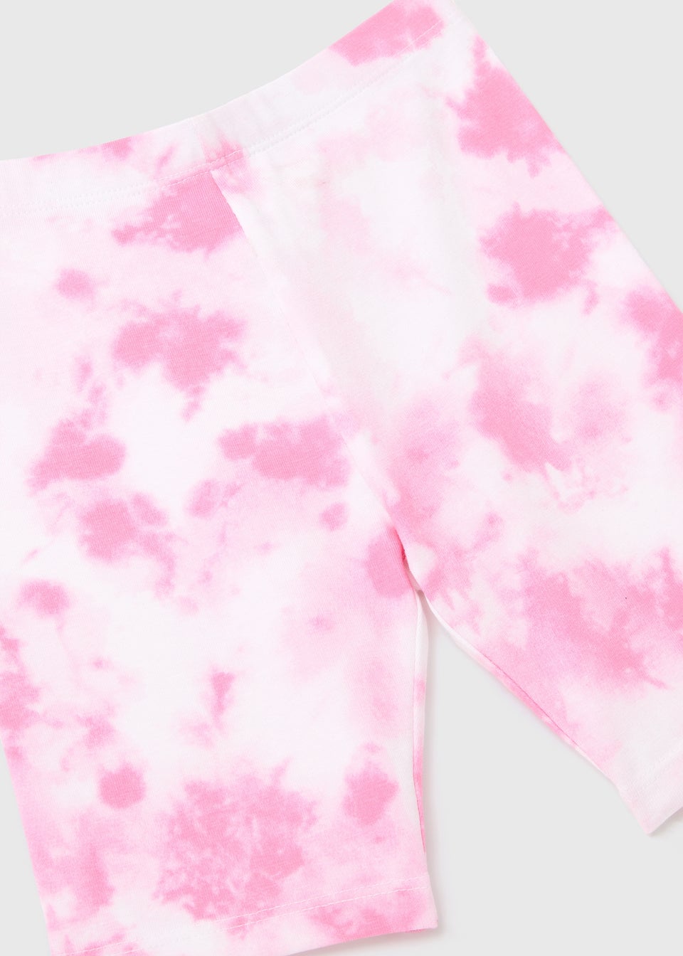 Girls Pink Tie Dye Cycling Shorts (1-7yrs)