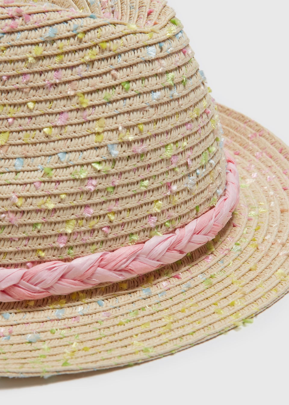 Girls Multicolour Braid Trilby Hat (3-10yrs)
