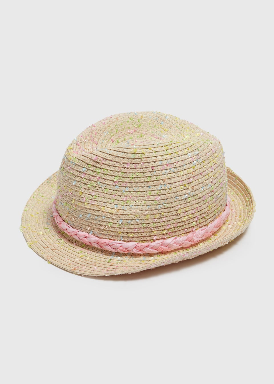 Girls Multicolour Braid Trilby Hat (3-10yrs)