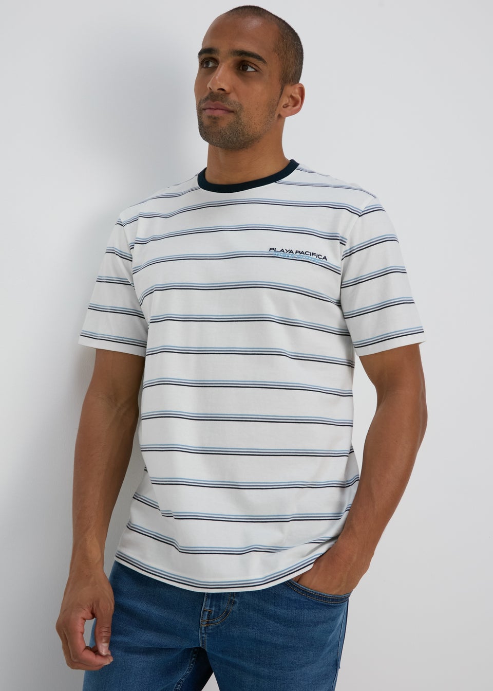 Ecru Pacifica Stripe T-Shirt