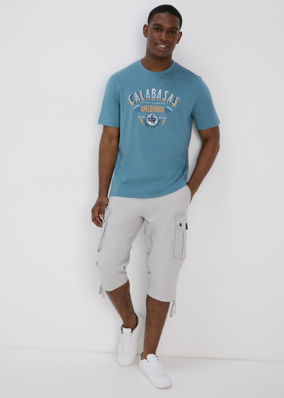 Teal Calabasas T Shirt Matalan