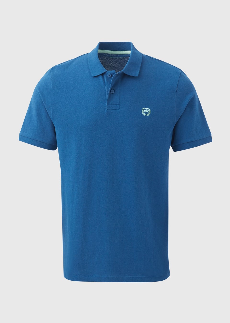 Dark Blue Solid Polo Shirt