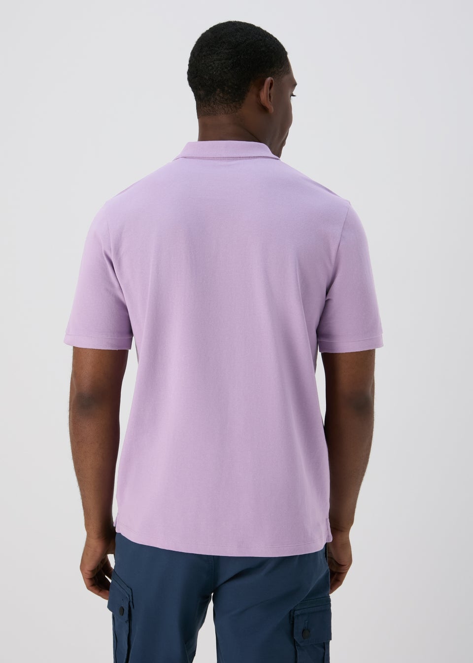 Lilac Solid Polo Shirt