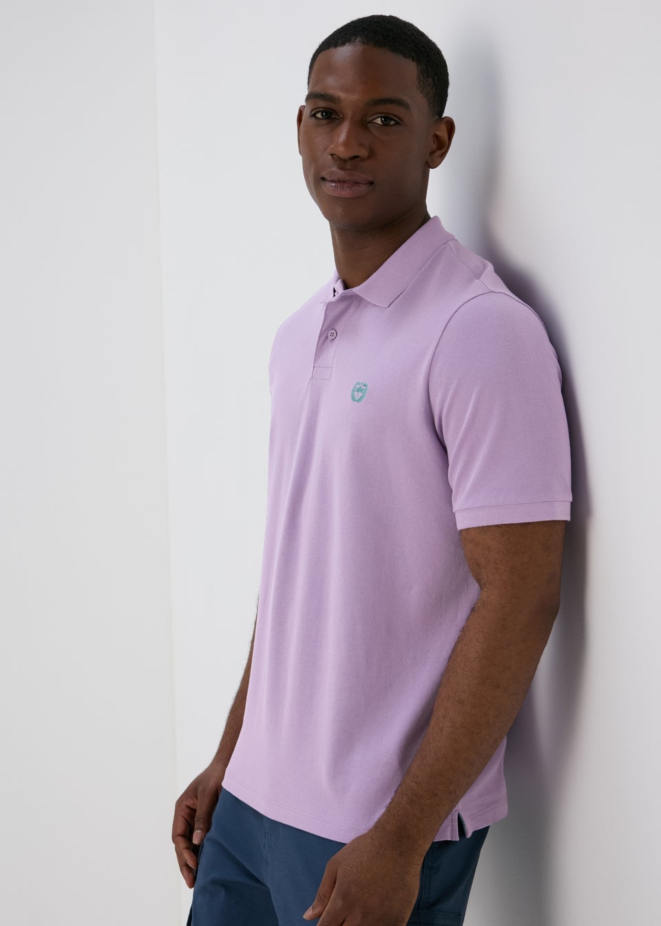 Lilac Solid Polo Shirt