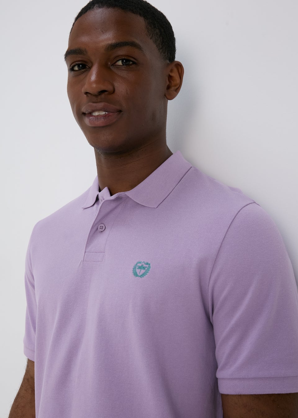 Lilac Solid Polo Shirt