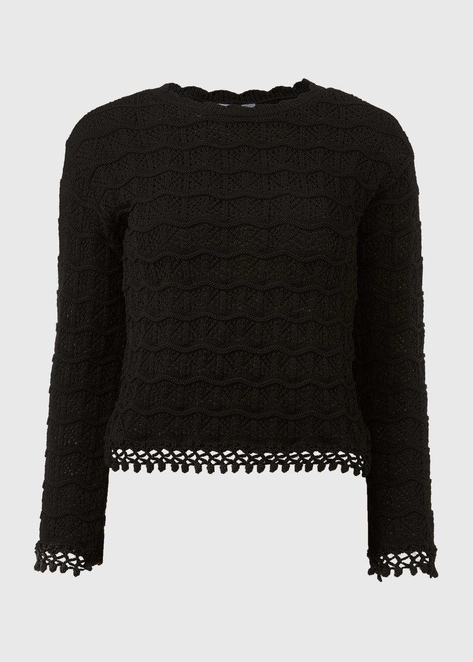 Black Pretty Stitch Jumper