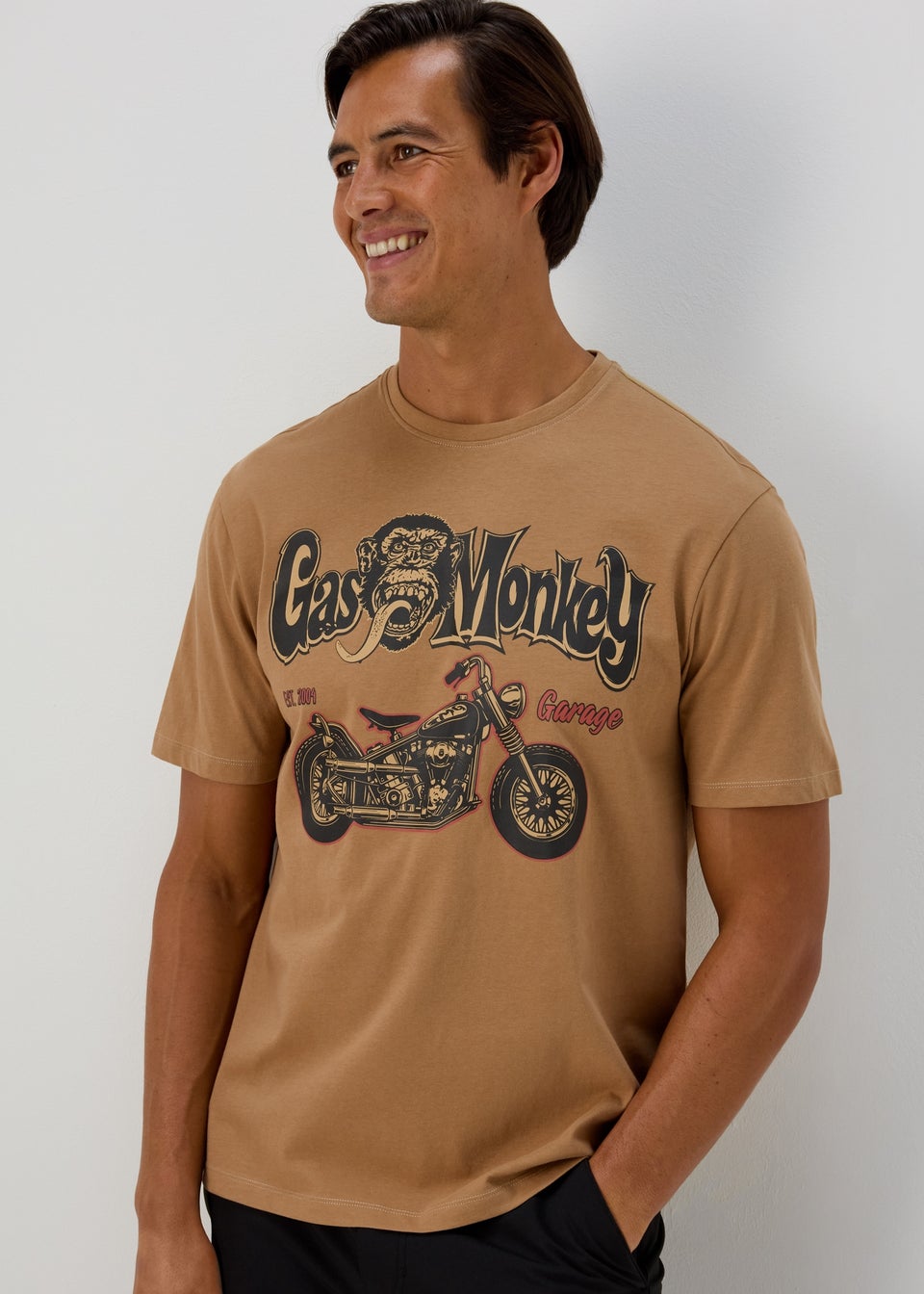 Mustard Gas Monkey Motor T-Shirt
