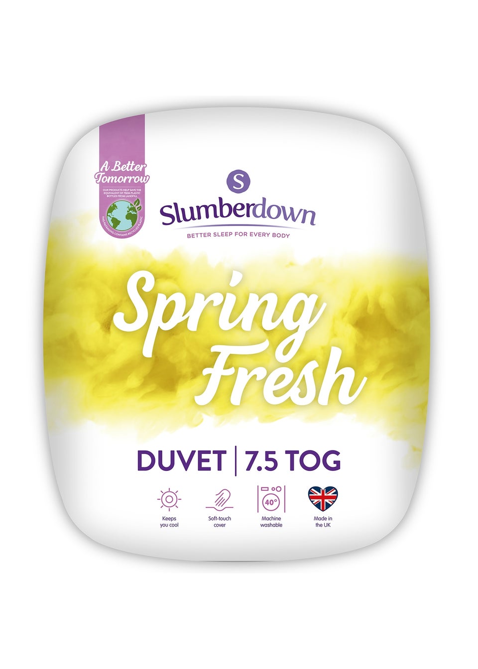 Slumberdown White Spring Fresh 7.5 Tog Duvet