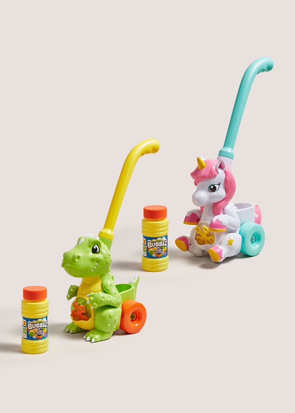 Kids Dino & Unicorn Bubble Mower