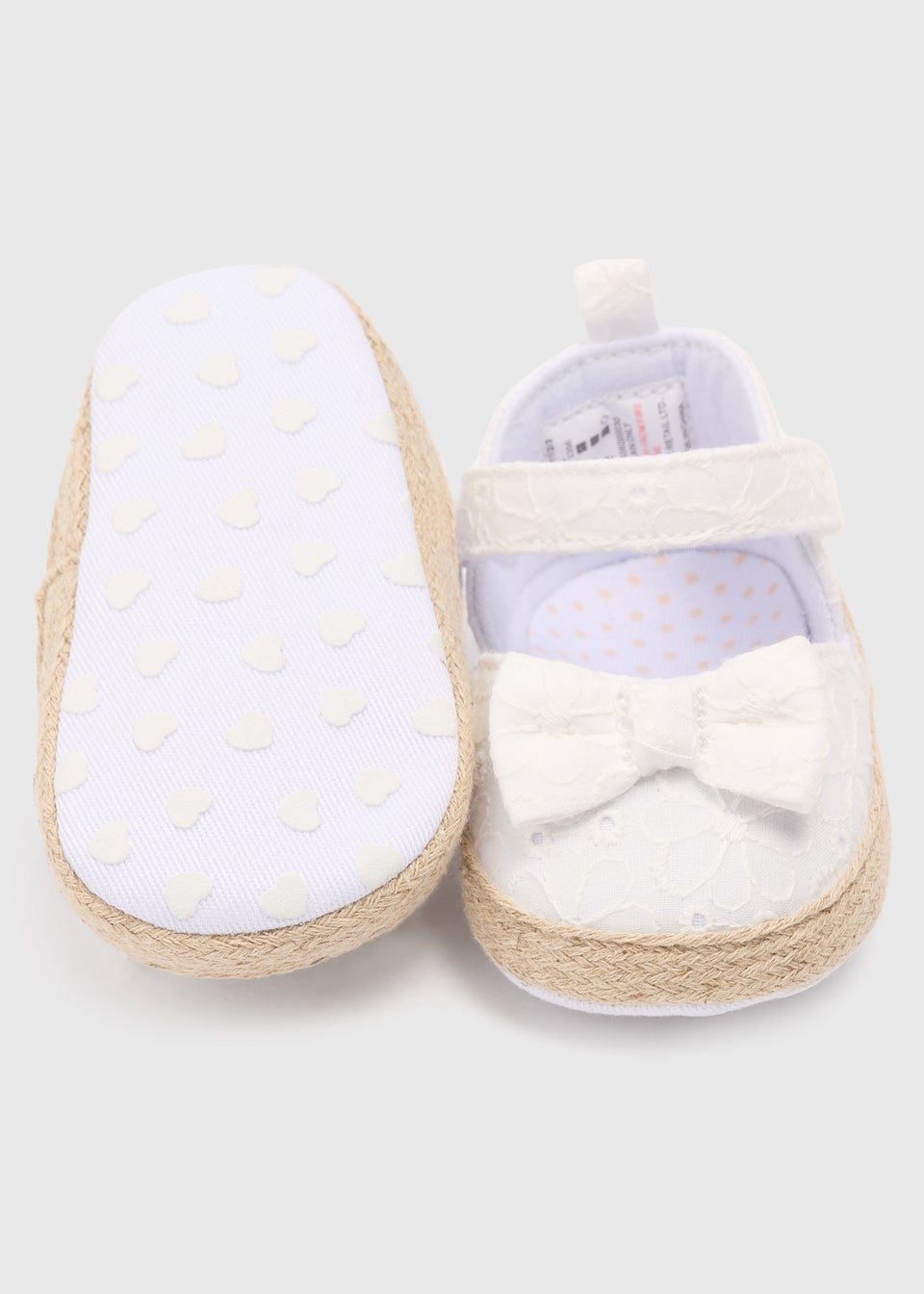 Baby White Broderie Sandals (Newborn-18mths)