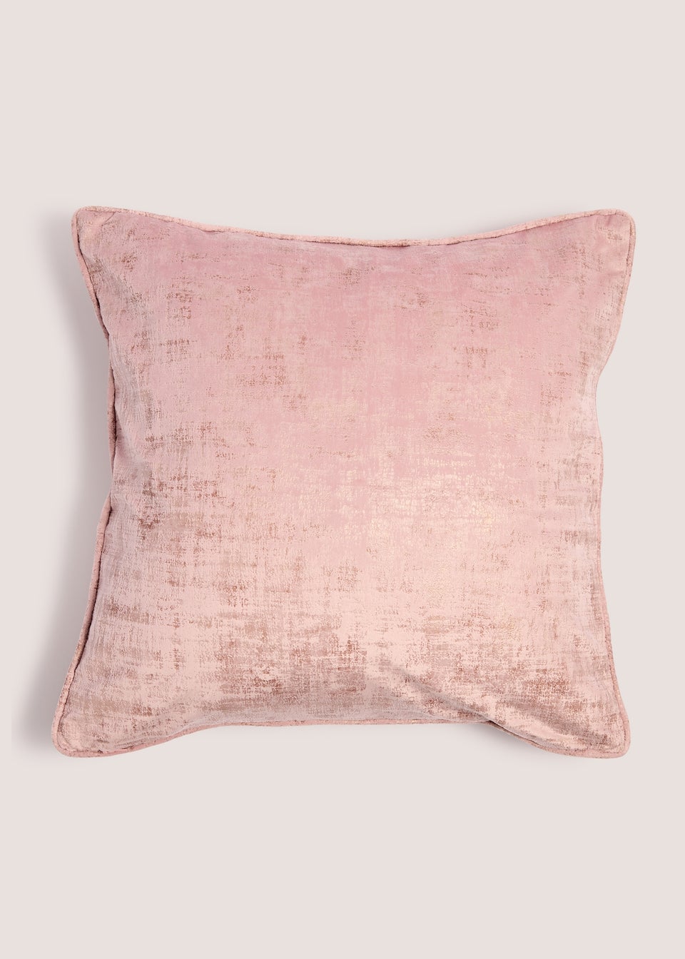 Pink Foiled Velvet Pillow (50cm x 50cm)