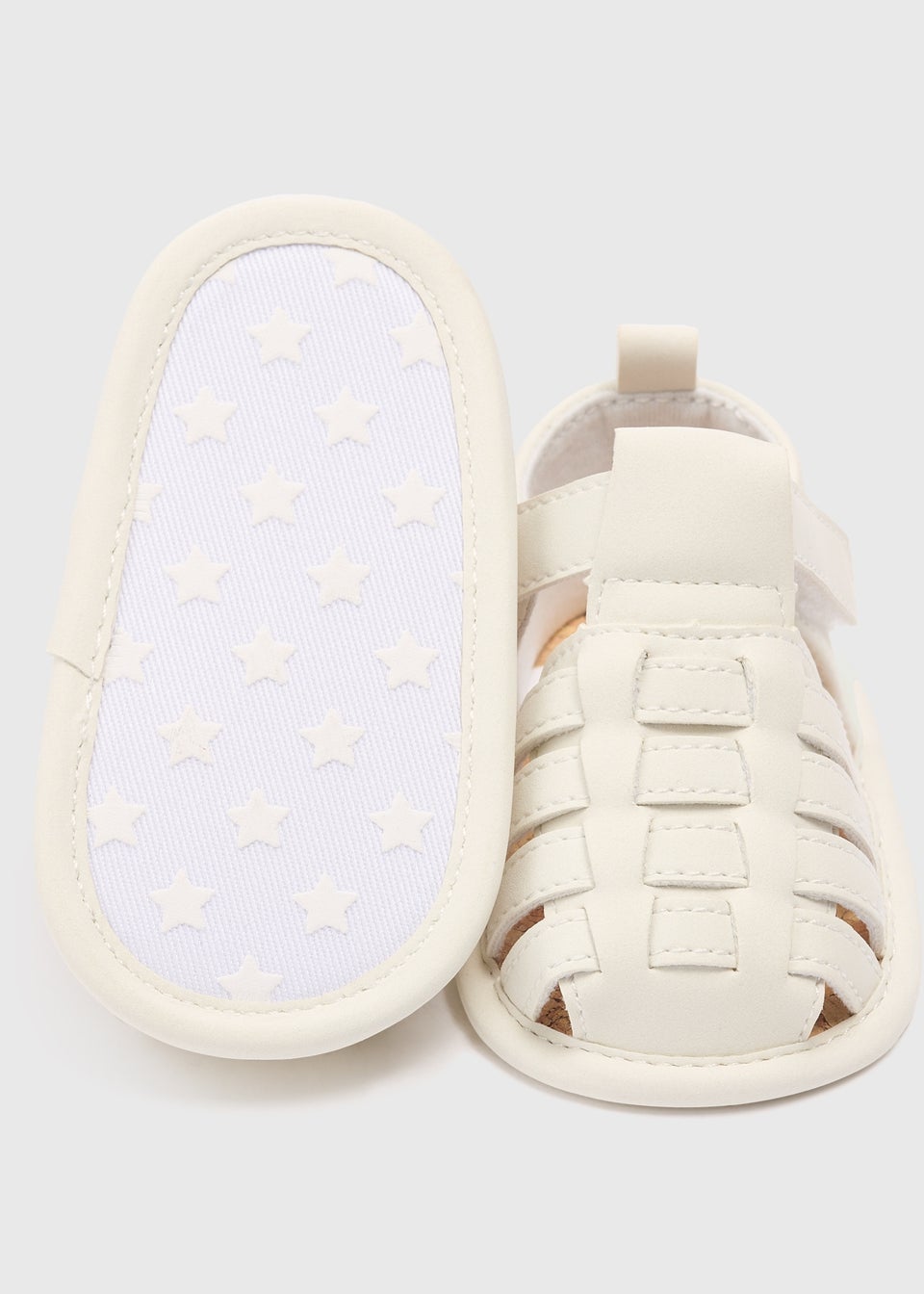 Baby White Caged Sandals (newborn-18mths)