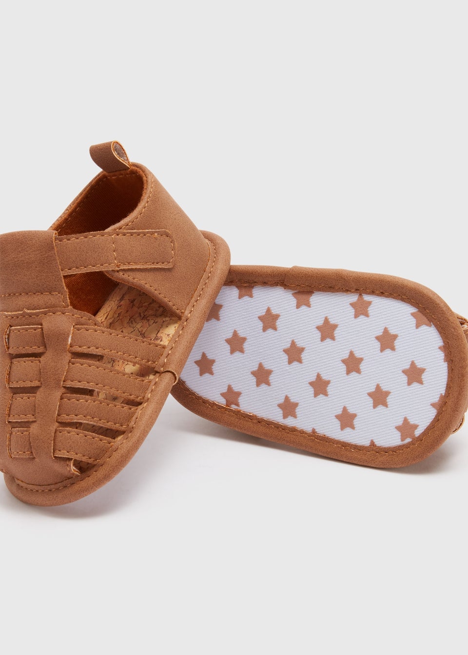 Baby Tan Caged Sandals (Newborn-18mths)