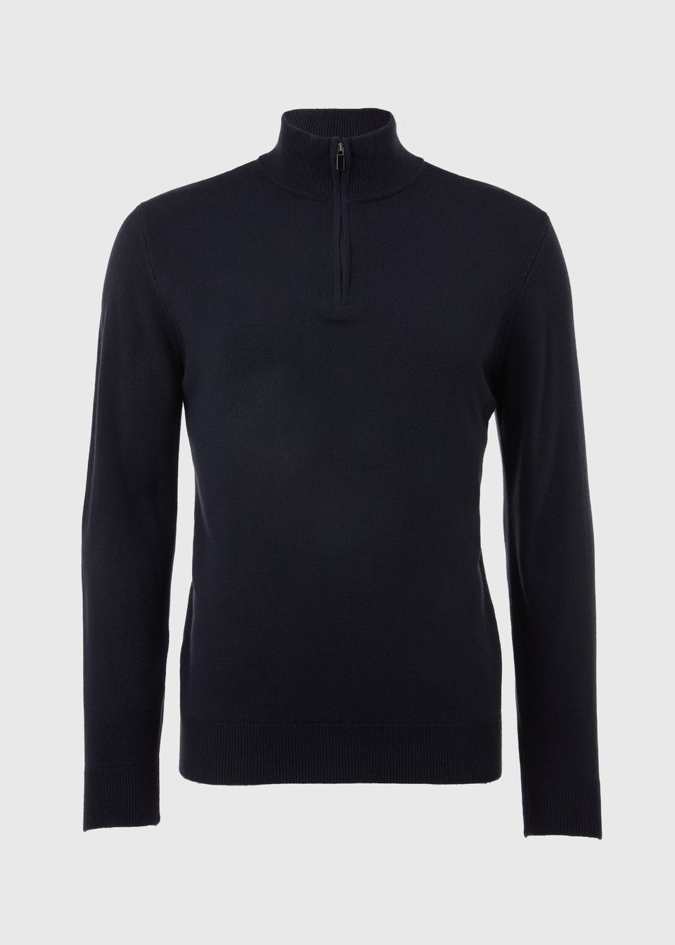 Navy Cashmillon Quarter Zip Jumper