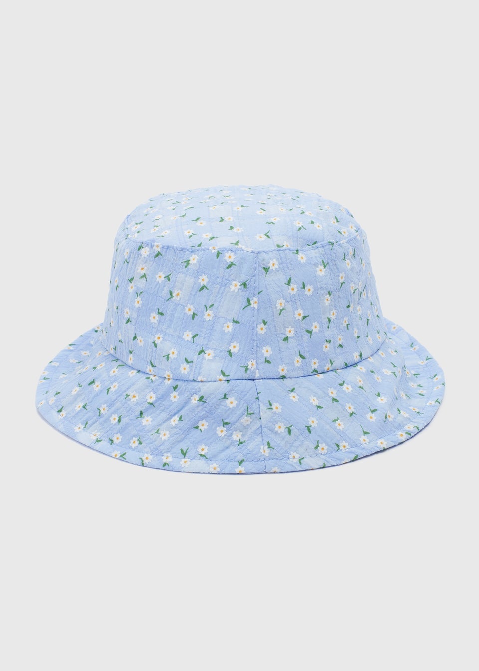 Baby Blue Daisy Print Bucket Hat (Newborn-24mths)