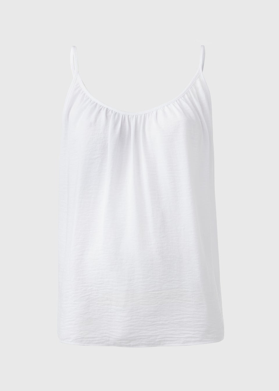 White Solid Cami Top
