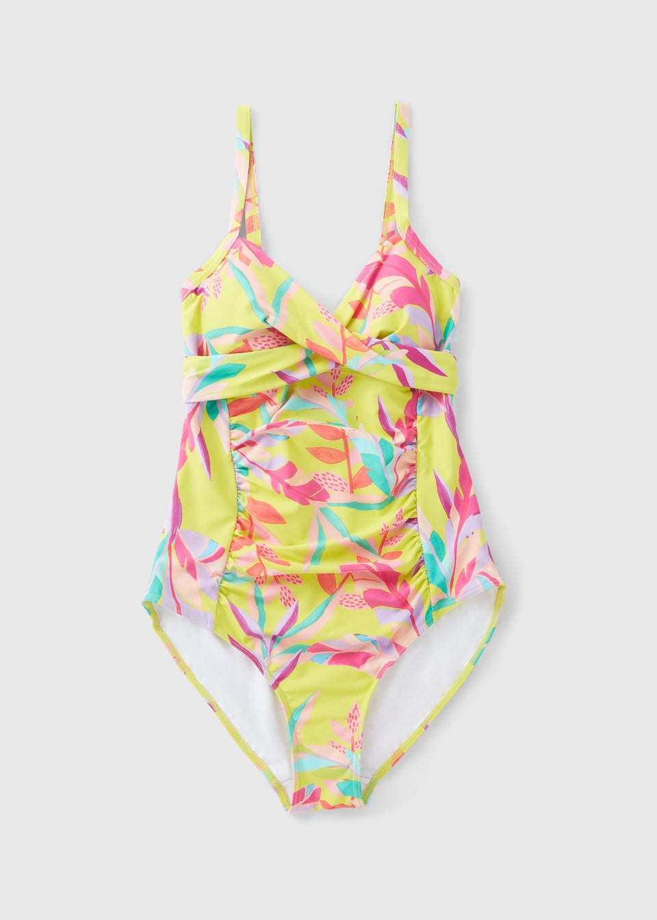 Multicolour Leaf Print Shapewear Swimsuit