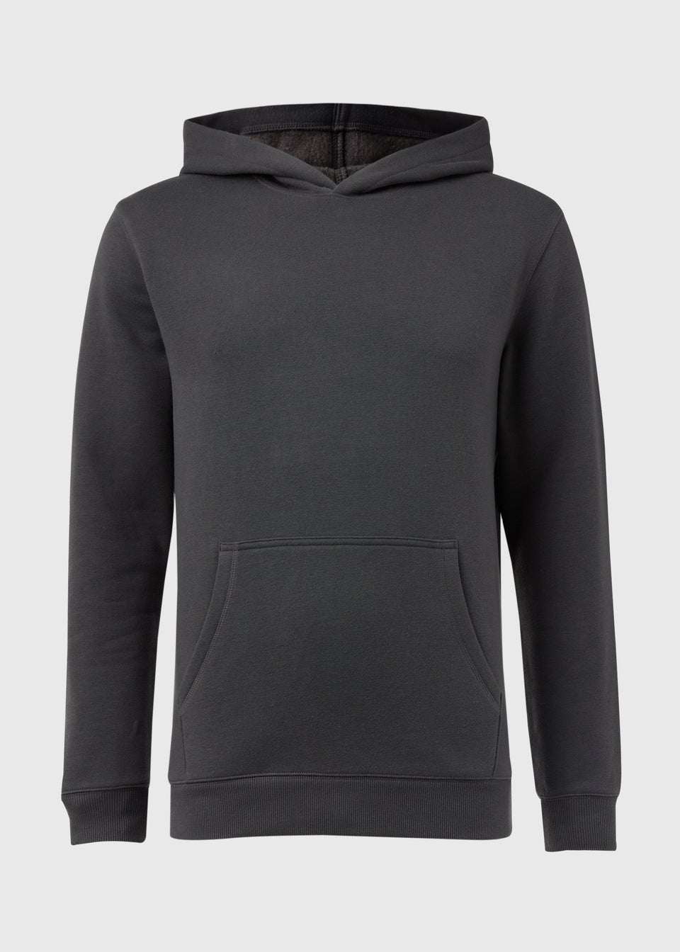 Charcoal Pull On Essential Hoodie