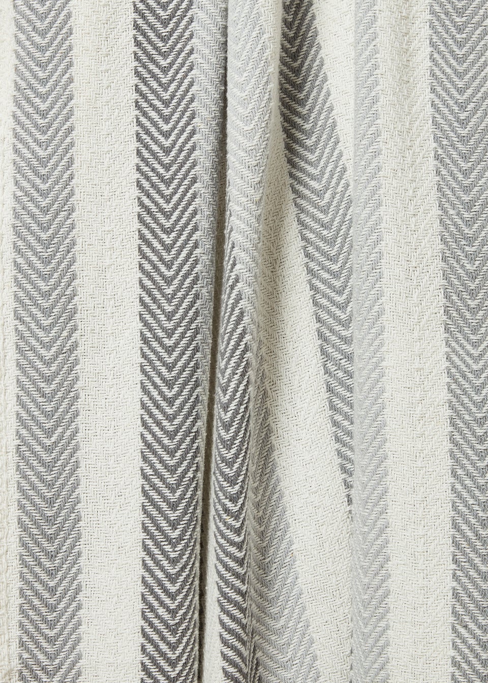 Grey Stripe Woven Throw (125cm x 150cm)