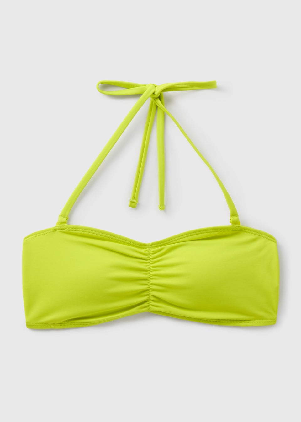 Lime Plain Bikini Top