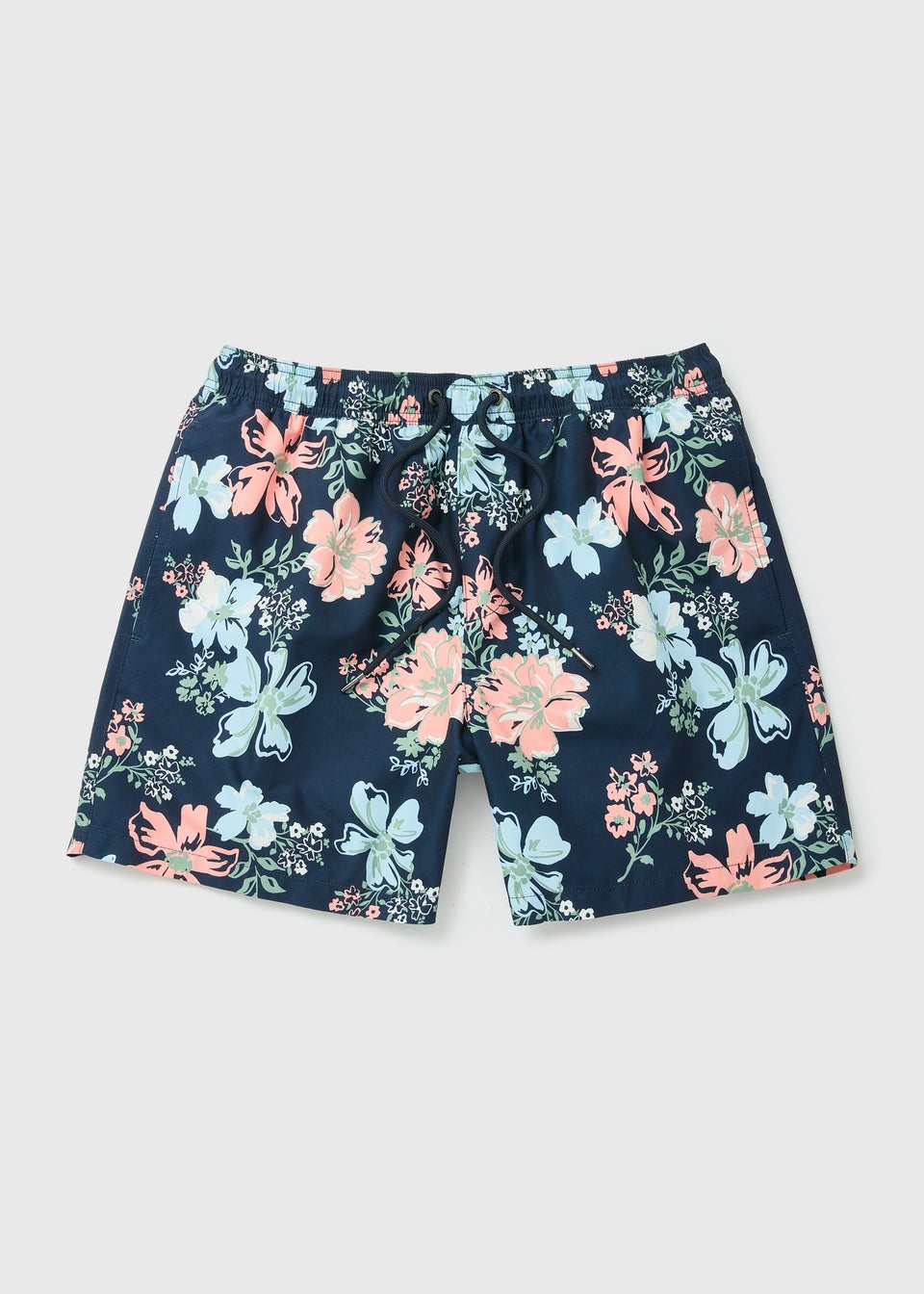 Navy Floral Swimshorts