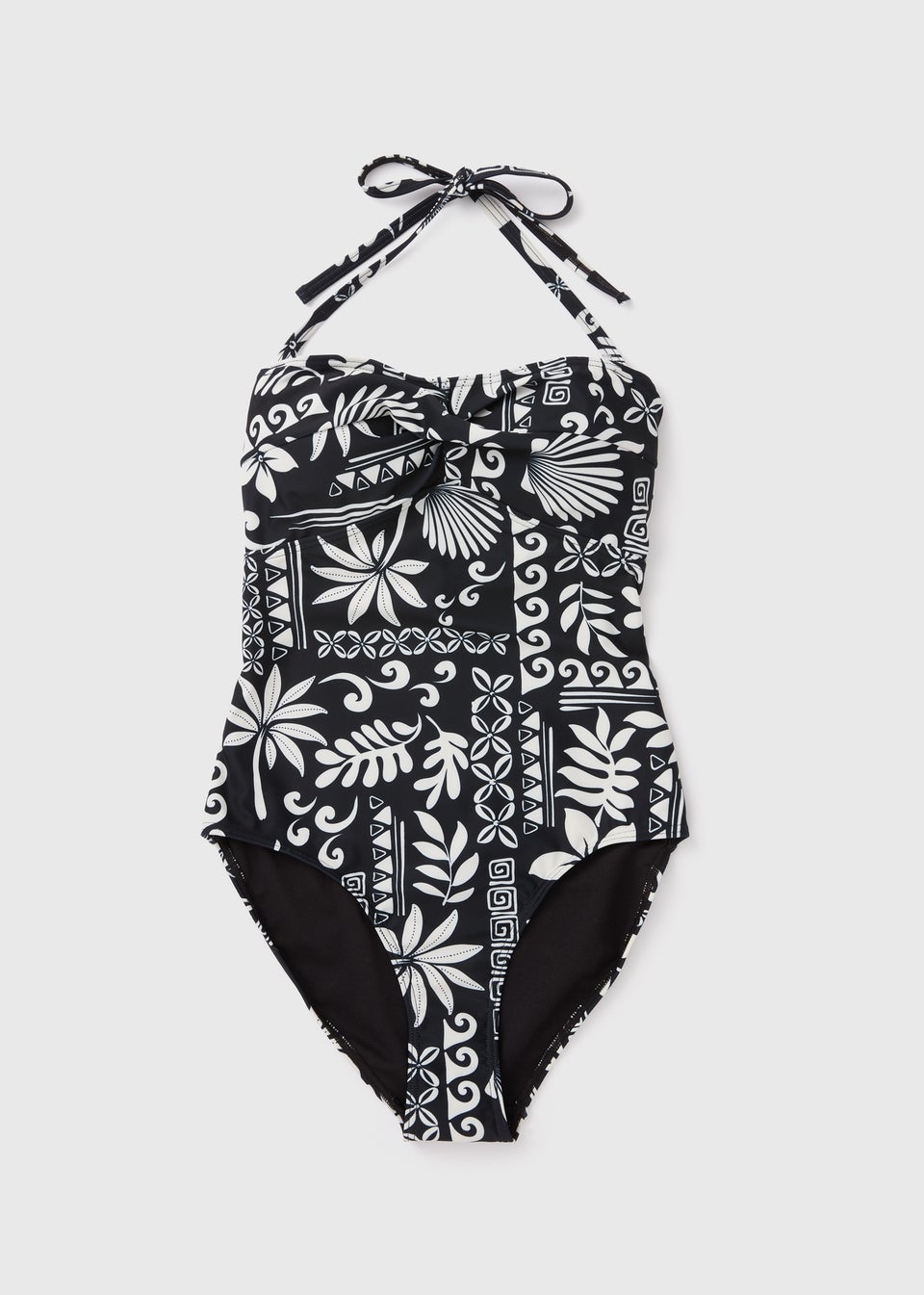 Black & Cream Tile Swimsuit