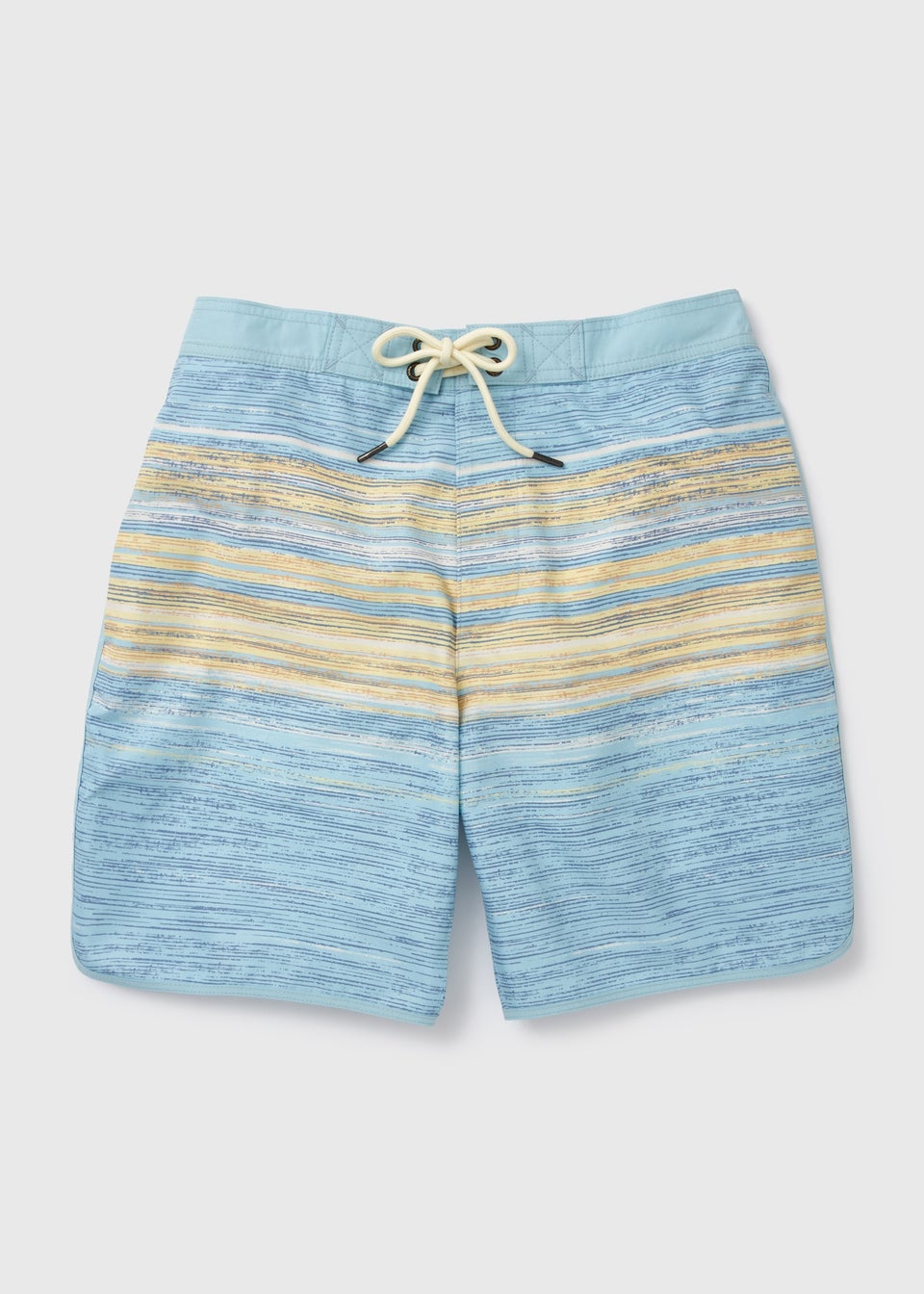 Blue Sketchy Stripe Swim Shorts