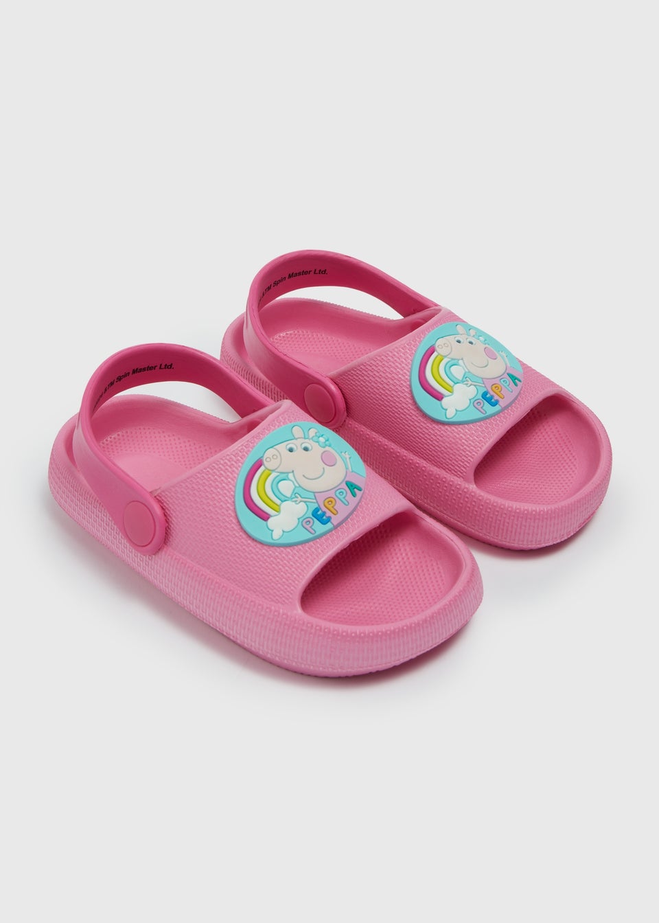 Peppa Pig Girls Pink Cloud Sliders (Younger 4-9)