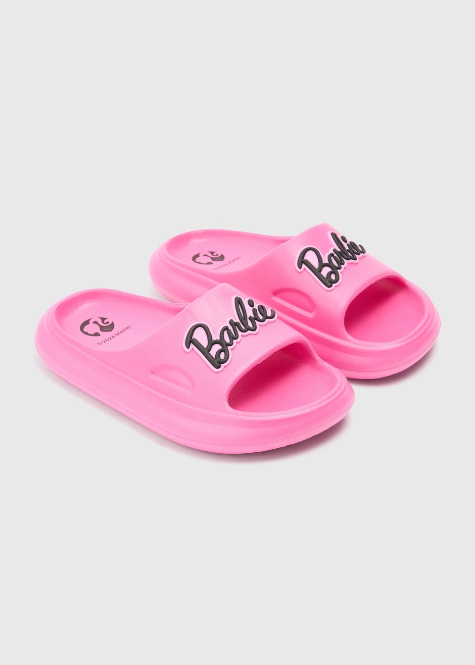 Girls Barbie Pink Cloud Sliders (Younger 10-Older 5)