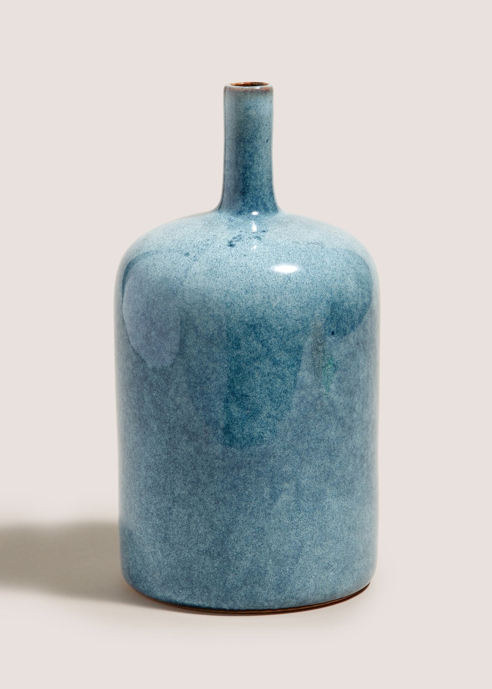 Blue Long Stem Glaze Vase (24.1cm x 12.4cm x 12.4cm)