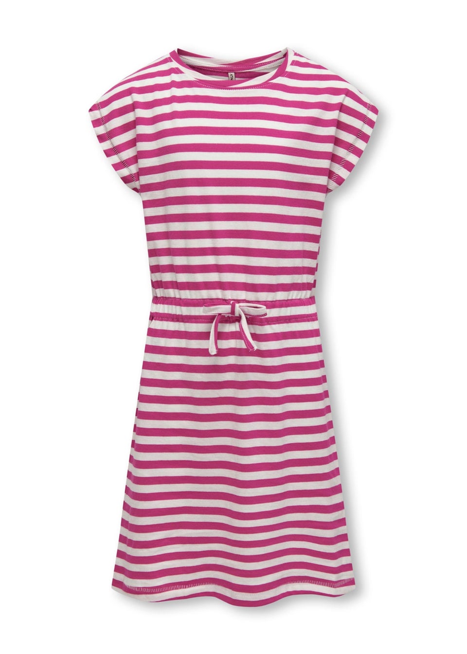 ONLY Girls Pink Stripe Mini Dress (5-14yrs)