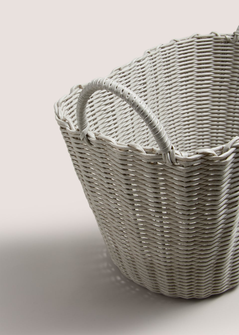 Grey Two Tone Storage Basket (43cm x 40cm x 31cm)