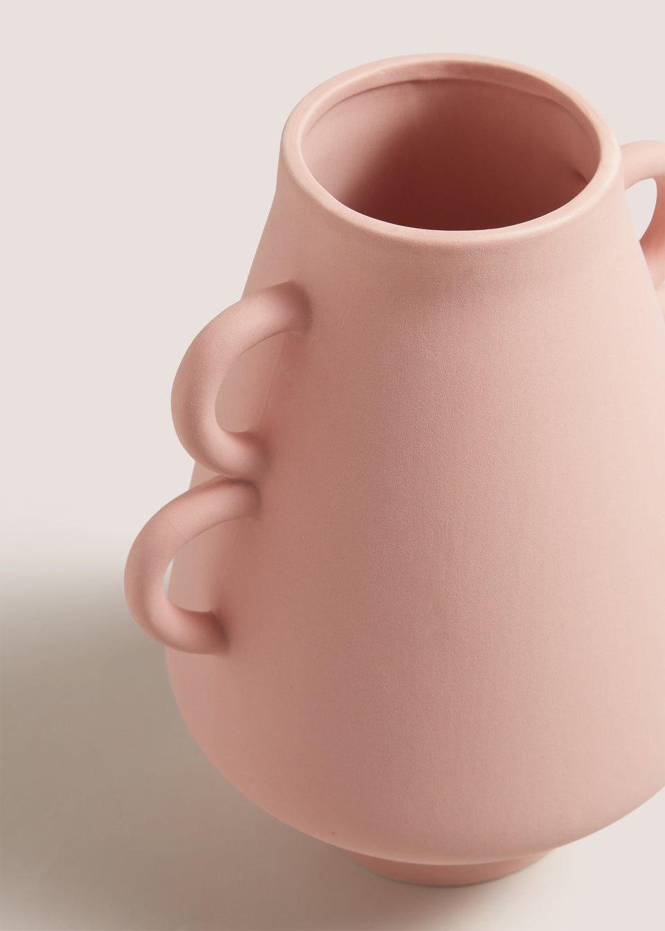 Pink Artisan Handle Woven Vase (51cm x 18cm x 18cm)