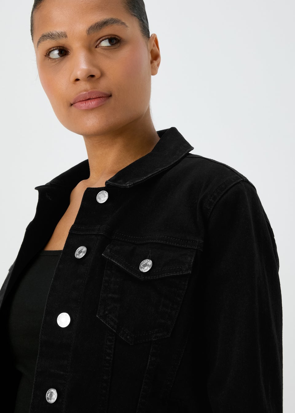 Black Denim Jacket Matalan