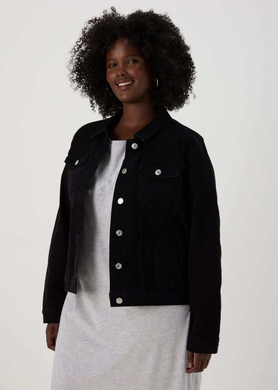 Matalan black denim jacket outlet