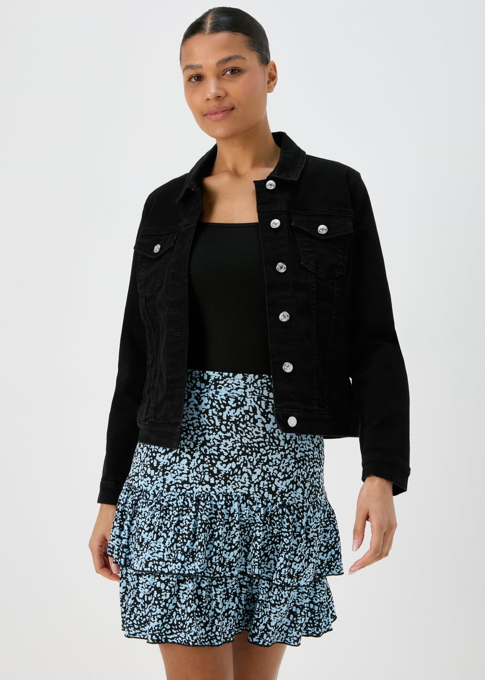 Matalan black denim jacket outlet