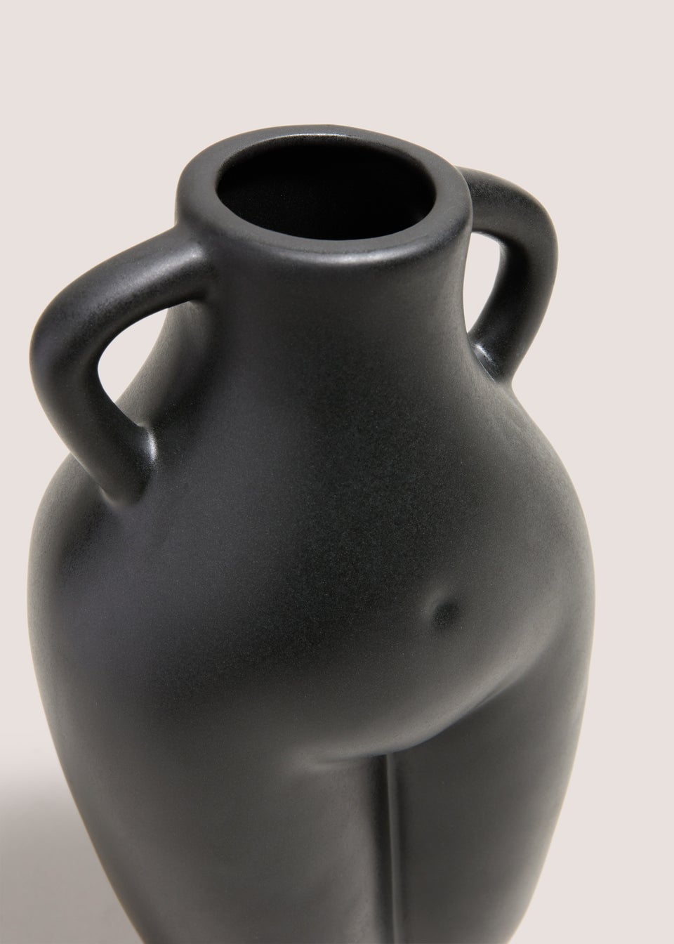 Black Body Vase (22.7cm x 12.7cm x 10.2cm)