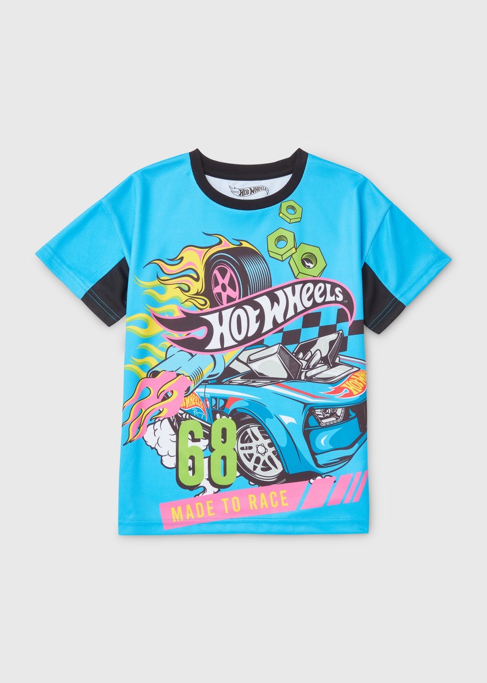 Hot Wheels Boys Blue Made To Race T-Shirt (4-12yrs)