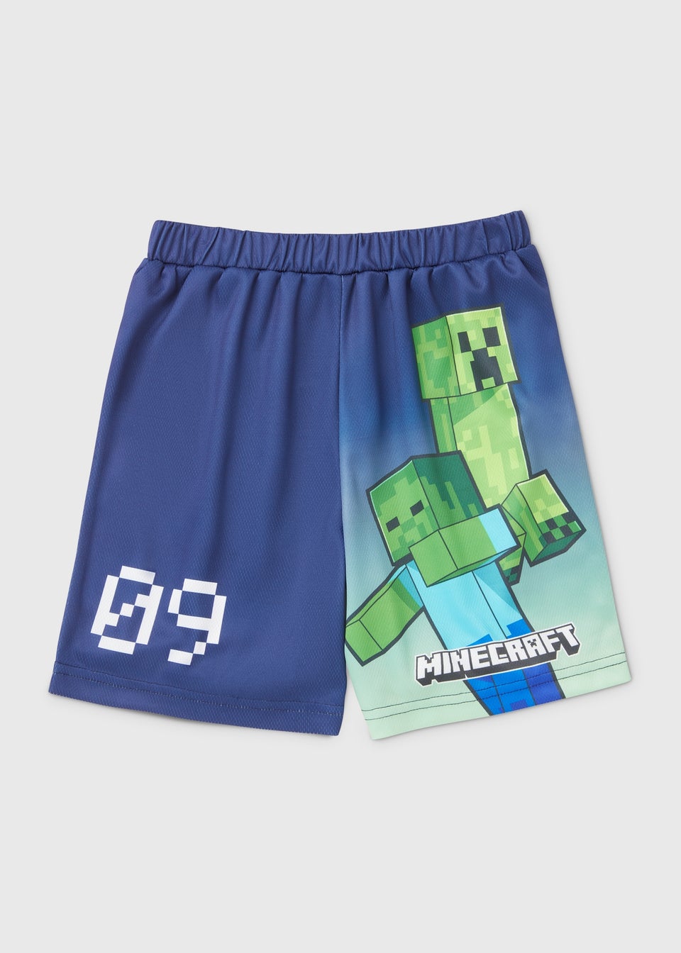 Minecraft Boys Navy Airtex Shorts (5-12yrs)