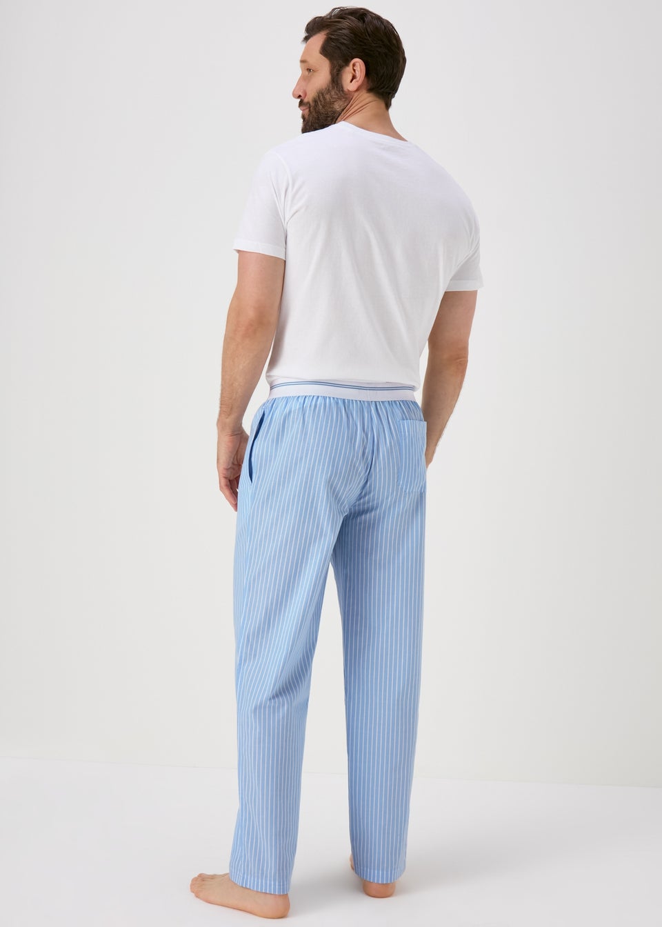 Blue Stripe Woven Pyjama Pants