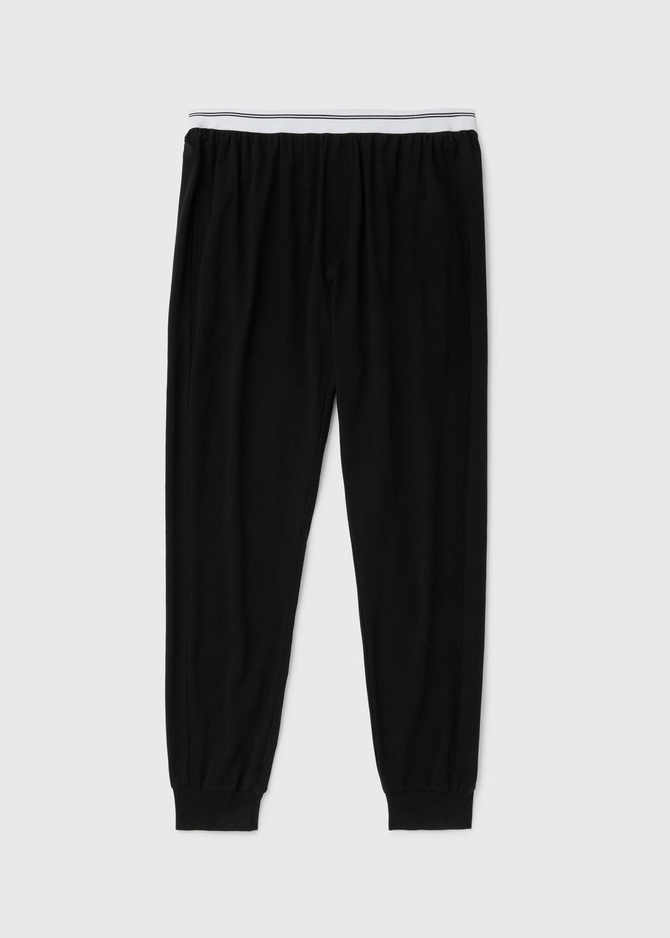 Black Stripe Jacquard Waistband Trousers