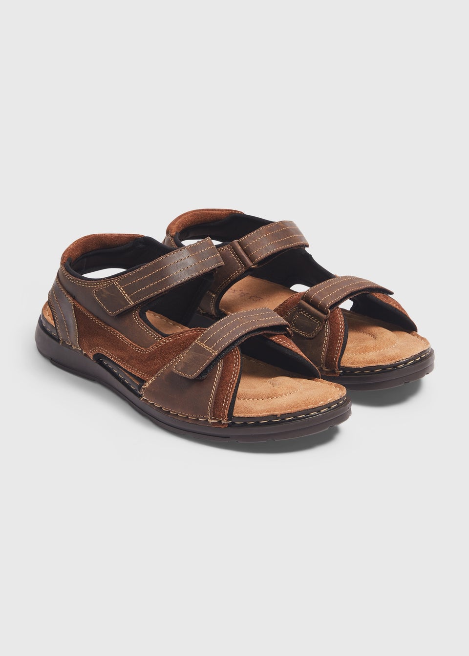 Soleflex Brown Leather Adventure Sandals