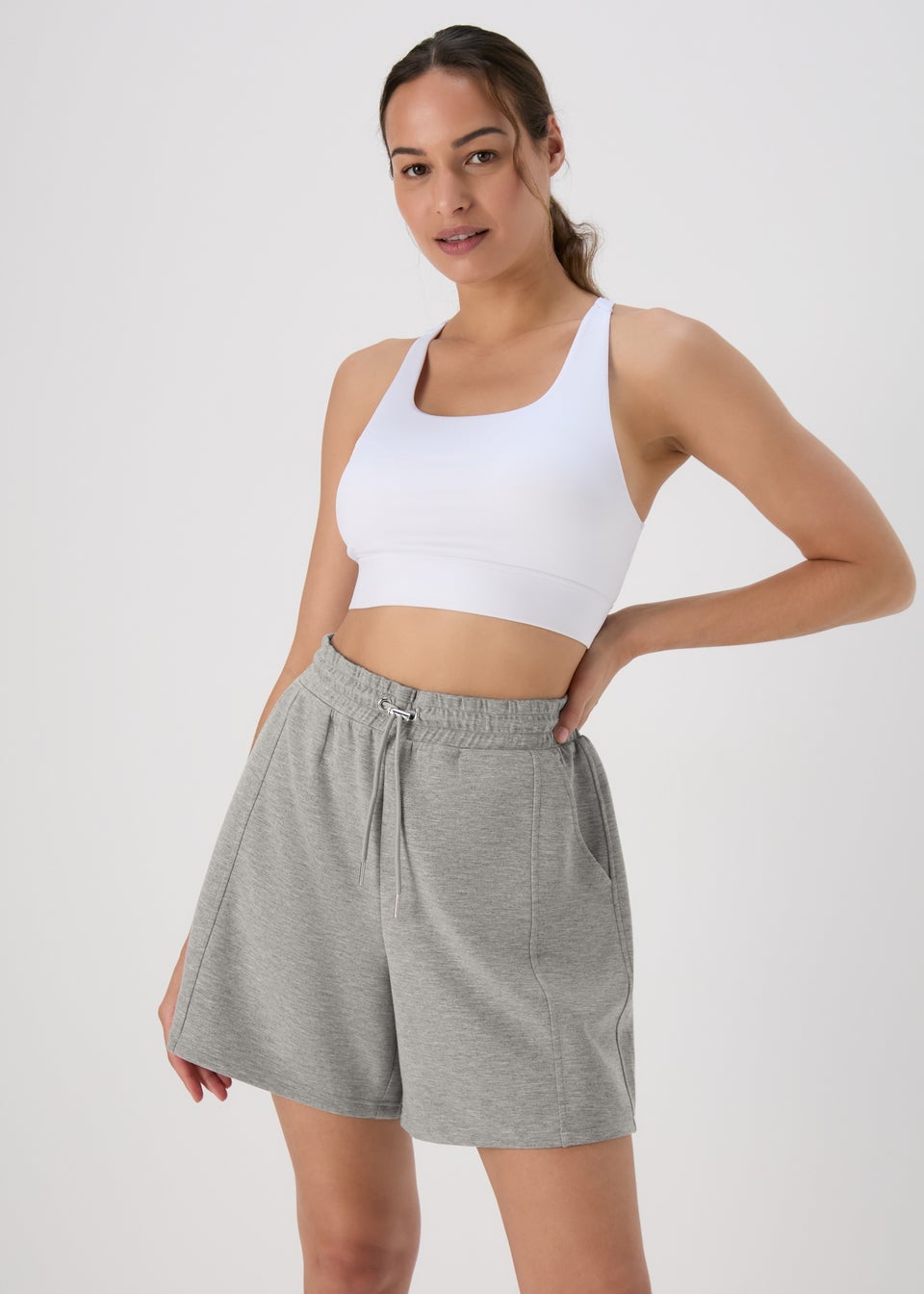 Souluxe Grey Sports Shorts