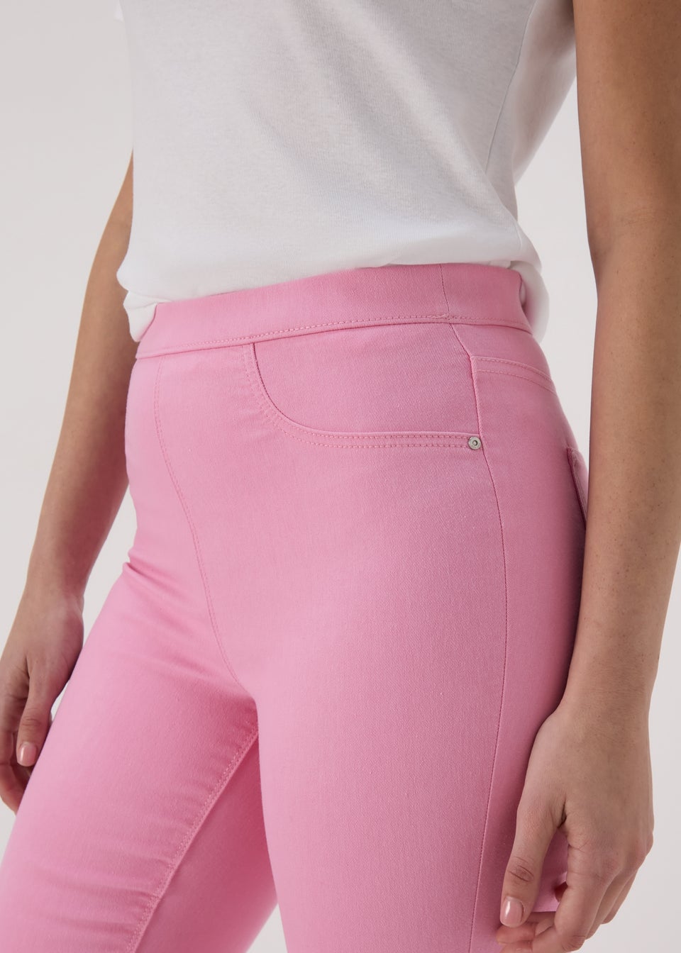 Pink Rosie Crop Jeggings