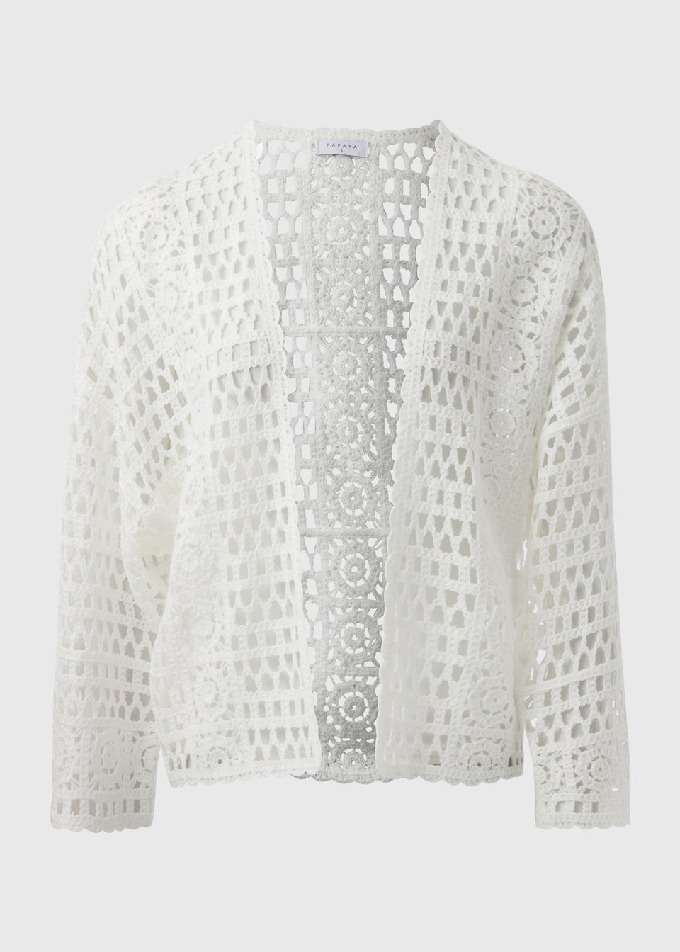 White Crochet Cardigan